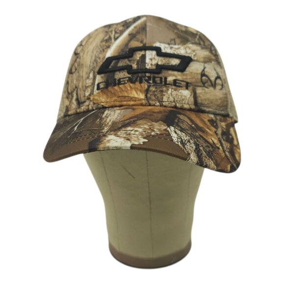 Chevrolet Embroidered Logo Realtree Camo Mesh Snapback Cap Trucker Hat NWOT - Picture 13 of 13